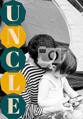 UNCLE Full Photo Father's Day Card