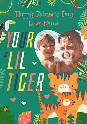 Lil Tiger Photo Father's Day Card