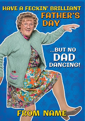 Dad Dancing Mrs Brown's Boys Father's Day Card