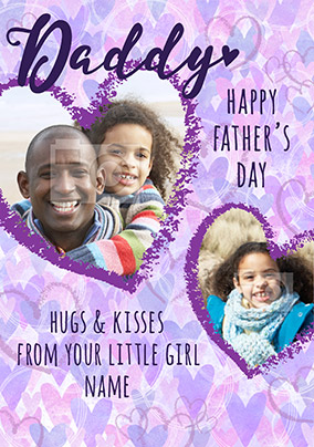 Daddy From Your Little Girl Father's Day Card