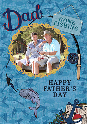 Gone Fishing Father's Day Card