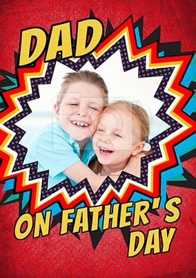 Dad On Father's Day Photo Card