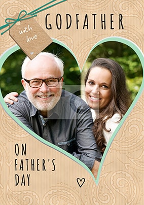 Godfather With Love Father's Day Photo Card