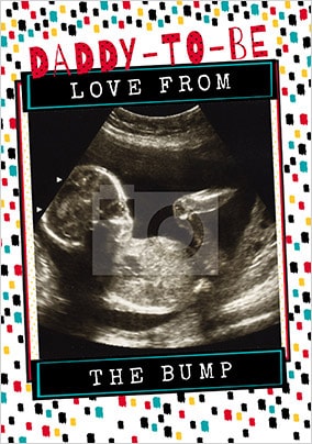 Daddy To Be From Bump Photo Father's Day Card