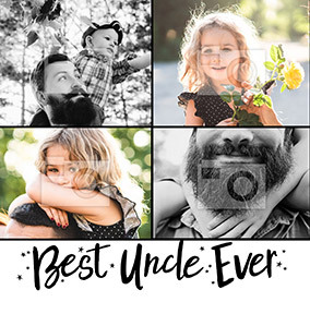 Best Uncle Ever Multi Photo Card