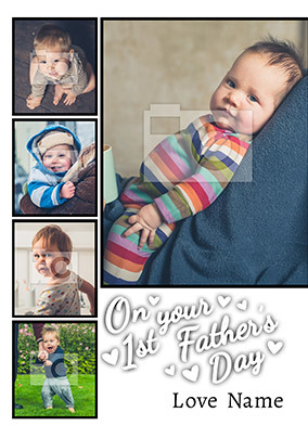 On Your First Father's Day Multi Photo Card
