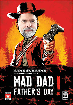 Mad Dad Father's Day Photo Card