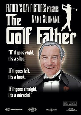 The Golf Father Photo Father's Day Card