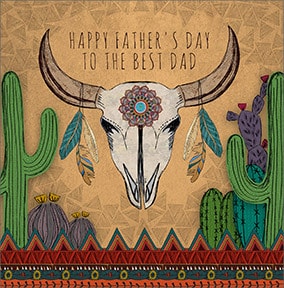Best Dad Wild West Personalised Card