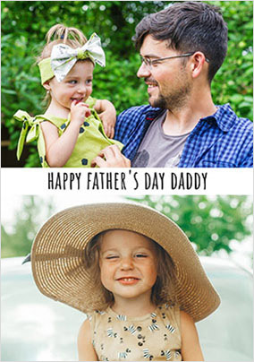 Happy Father's Day Daddy Multi Photo Card