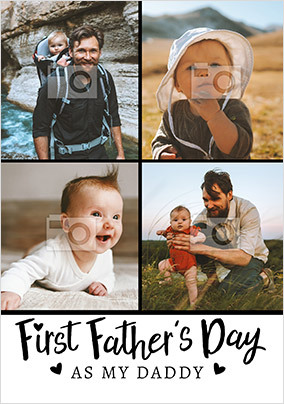 First Father's Day as my Daddy Photo Card