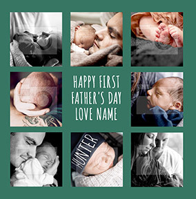 Happy First Father's Day Photo Card