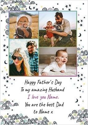 Happy Father's Day to my Amazing Husband Photo Card