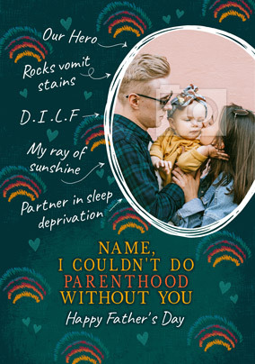 I couldn't do Parenthood Without You Photo Card