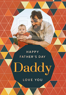 Happy Father's Day Daddy Photo Upload Card