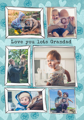 Love You Lots Grandad Multi Photo Card
