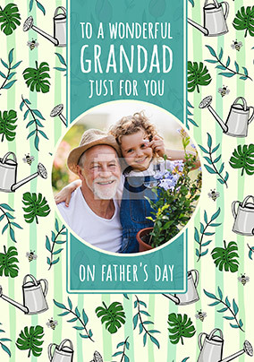 To a Wonderful Grandad on Father's Day Photo Card