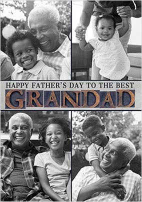 Grandad 4 photo Father's Day Card