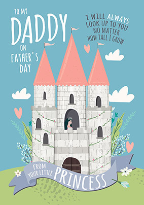 From your Little Princess Daddy Father's Day Card