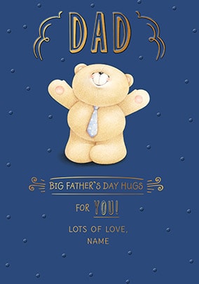 Forever Friends Big Father's Day Hugs Personalised Card