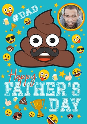 ZDISC - OUT OF LICENSE FEB2023 - Emoji - Father's Day Poop Photo Card