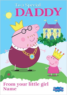 Peppa Pig Special Daddy Card - Little Girl