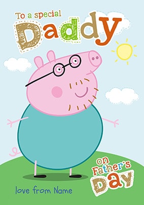 Peppa Pig - Special Daddy Personalised Father's Day Card