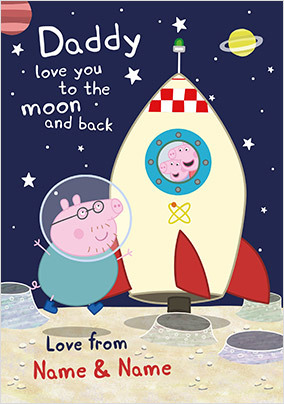 Peppa Pig Daddy Father's Day Card