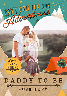 Daddy To Be From Bump Father's Day Card
