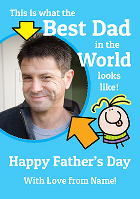 Lemon Squeezy Photo Upload Father's Day Card - Best Dad