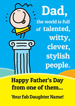 Lemon Squeezy Father's Day Card - Fab Daughter