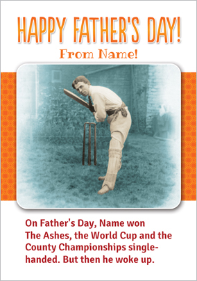 Cricket Father's Day Card - Dreaming