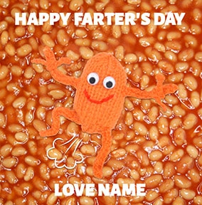 Baked Beans Father's Day Card