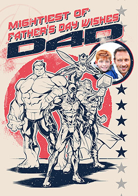 Avengers Mightiest Father's Day Photo Card