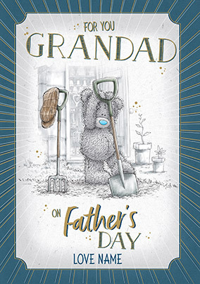 Me To You For Grandad on Father's Day Personalised Card
