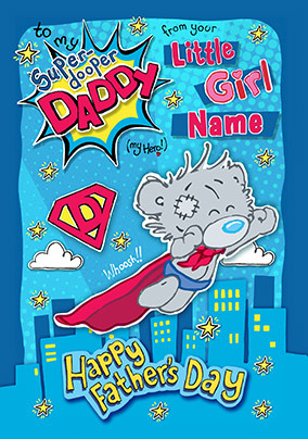 Me To You - From your Little Girl Personalised Father's Day Card