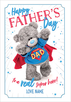 Me To You Hero Dad Personalised Father's Day Card