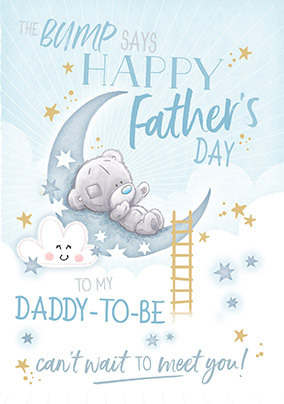 Me To You - The Bump Says Happy Father's Day Personalised Card