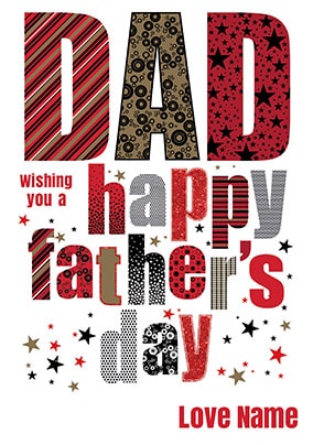 Nigel Quiney Father's Day Card - Stars