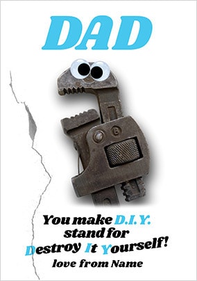 D.I.Y Personalised Father's Day Card