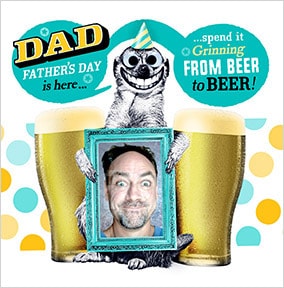Beer To Beer Photo Father's Day Card
