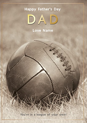 Football Personalised Father's Day Card