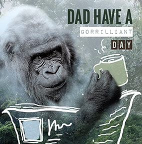 Gorrilliant Day Father's Day Card