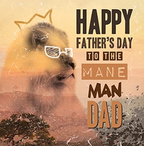 Mane Man Father's Day Card