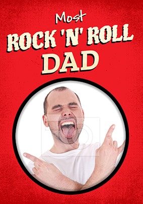 Most Rock'n'Roll Dad Photo Card