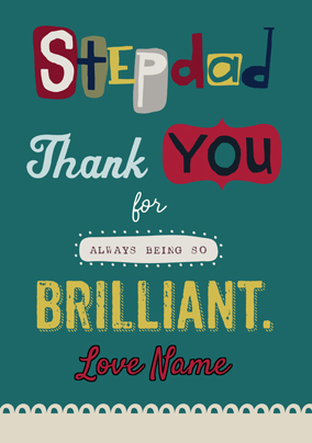Carlton - Brilliant Stepdad Father's Day Card