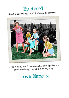 Husband Teamwork Personalised Father's Day Card
