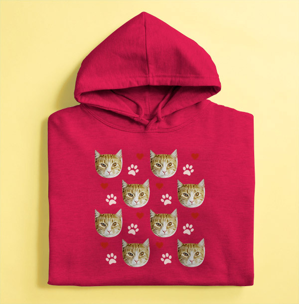 Cat Lover Photo Personalised Hoodie