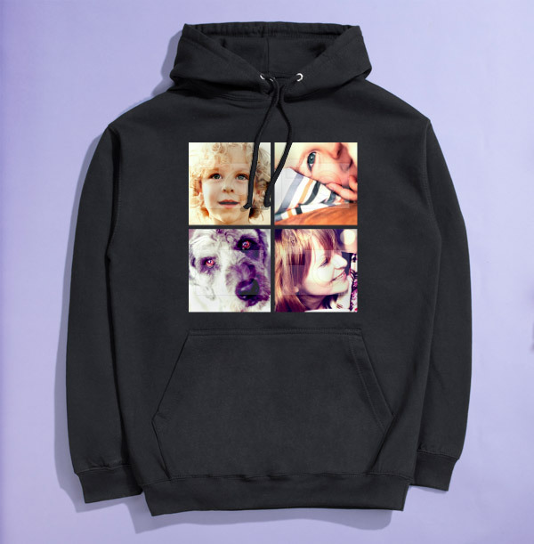 4 Photo Upload Personalised Hoodie