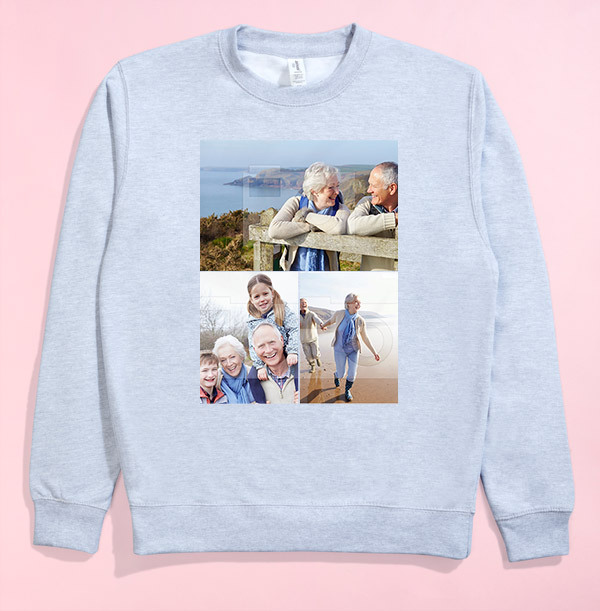 3 Photo Upload Personalised Sweatshirt